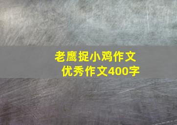 老鹰捉小鸡作文优秀作文400字