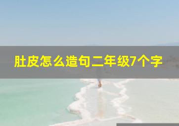 肚皮怎么造句二年级7个字