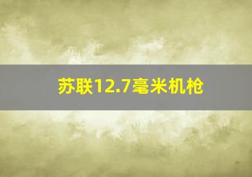 苏联12.7毫米机枪