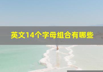 英文14个字母组合有哪些