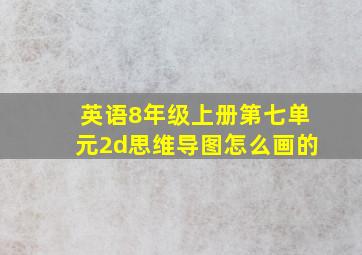 英语8年级上册第七单元2d思维导图怎么画的