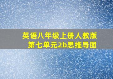 英语八年级上册人教版第七单元2b思维导图