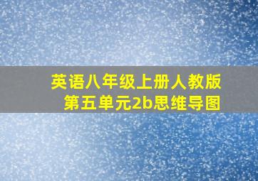 英语八年级上册人教版第五单元2b思维导图