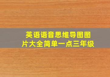 英语语音思维导图图片大全简单一点三年级