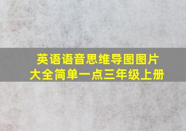 英语语音思维导图图片大全简单一点三年级上册