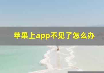 苹果上app不见了怎么办