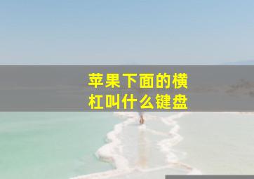 苹果下面的横杠叫什么键盘