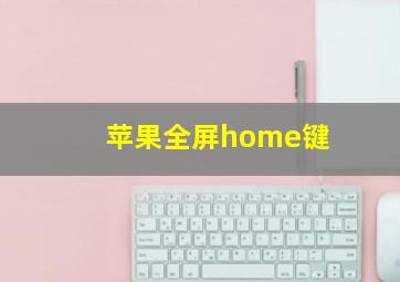 苹果全屏home键