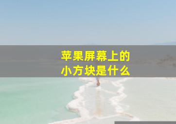 苹果屏幕上的小方块是什么