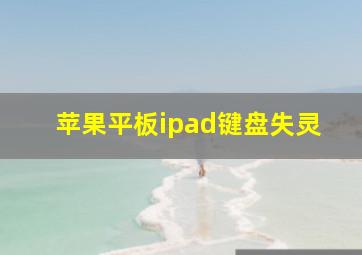 苹果平板ipad键盘失灵