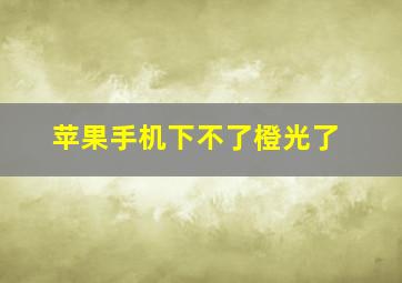 苹果手机下不了橙光了