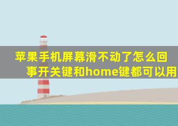 苹果手机屏幕滑不动了怎么回事开关键和home键都可以用