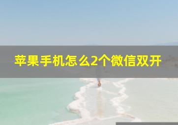 苹果手机怎么2个微信双开