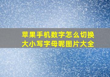 苹果手机数字怎么切换大小写字母呢图片大全