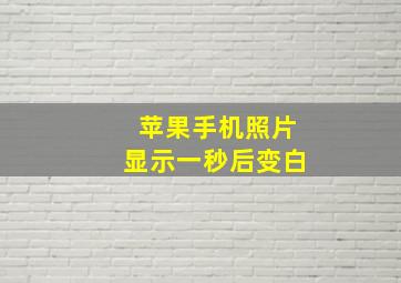 苹果手机照片显示一秒后变白