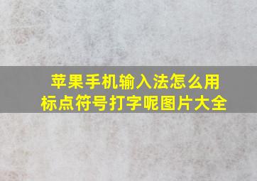 苹果手机输入法怎么用标点符号打字呢图片大全