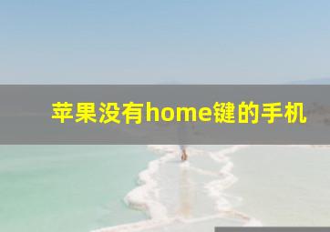 苹果没有home键的手机