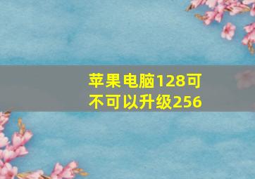 苹果电脑128可不可以升级256