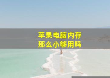 苹果电脑内存那么小够用吗