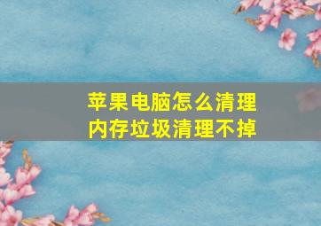 苹果电脑怎么清理内存垃圾清理不掉