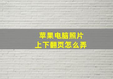 苹果电脑照片上下翻页怎么弄