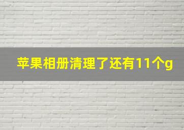 苹果相册清理了还有11个g