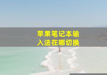 苹果笔记本输入法在哪切换