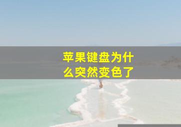 苹果键盘为什么突然变色了