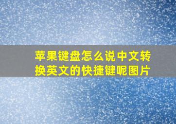 苹果键盘怎么说中文转换英文的快捷键呢图片