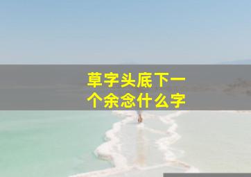 草字头底下一个余念什么字