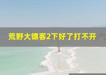 荒野大镖客2下好了打不开