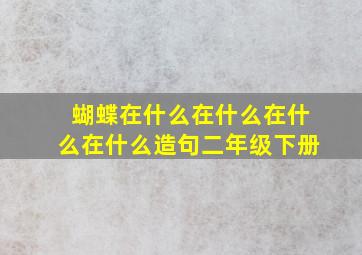 蝴蝶在什么在什么在什么在什么造句二年级下册