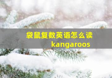 袋鼠复数英语怎么读kangaroos