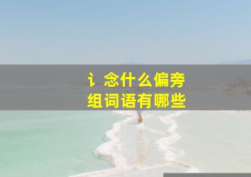 讠念什么偏旁组词语有哪些