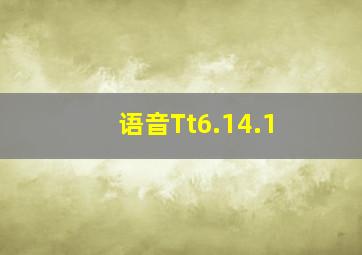 语音Tt6.14.1