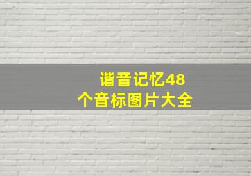 谐音记忆48个音标图片大全