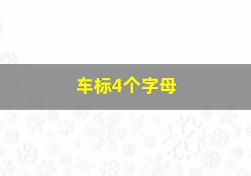 车标4个字母