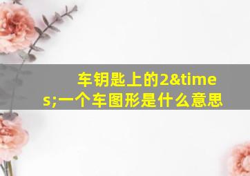 车钥匙上的2×一个车图形是什么意思