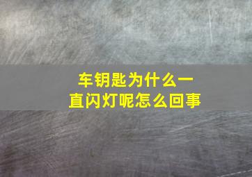 车钥匙为什么一直闪灯呢怎么回事