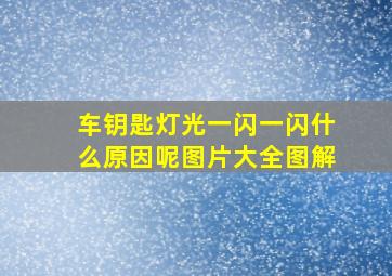 车钥匙灯光一闪一闪什么原因呢图片大全图解