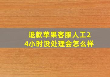 退款苹果客服人工24小时没处理会怎么样