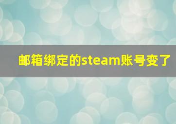 邮箱绑定的steam账号变了