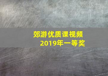 郊游优质课视频2019年一等奖