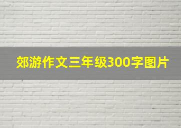 郊游作文三年级300字图片