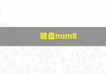 键盘num8