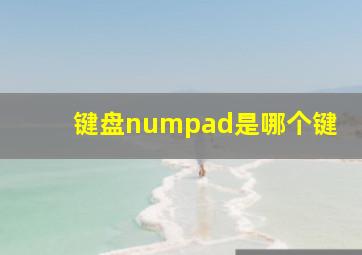 键盘numpad是哪个键