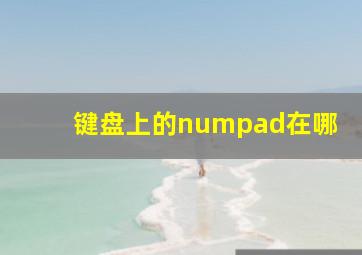 键盘上的numpad在哪