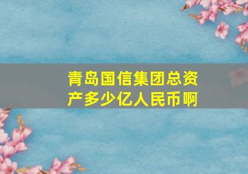 青岛国信集团总资产多少亿人民币啊