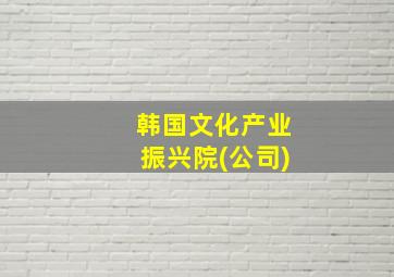 韩国文化产业振兴院(公司)