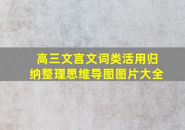 高三文言文词类活用归纳整理思维导图图片大全